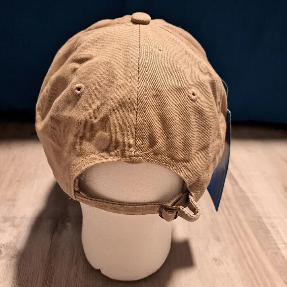Ford‎ Mustang Pink Outline Logo Vintage Beige Cap Adjustable NWT READ
